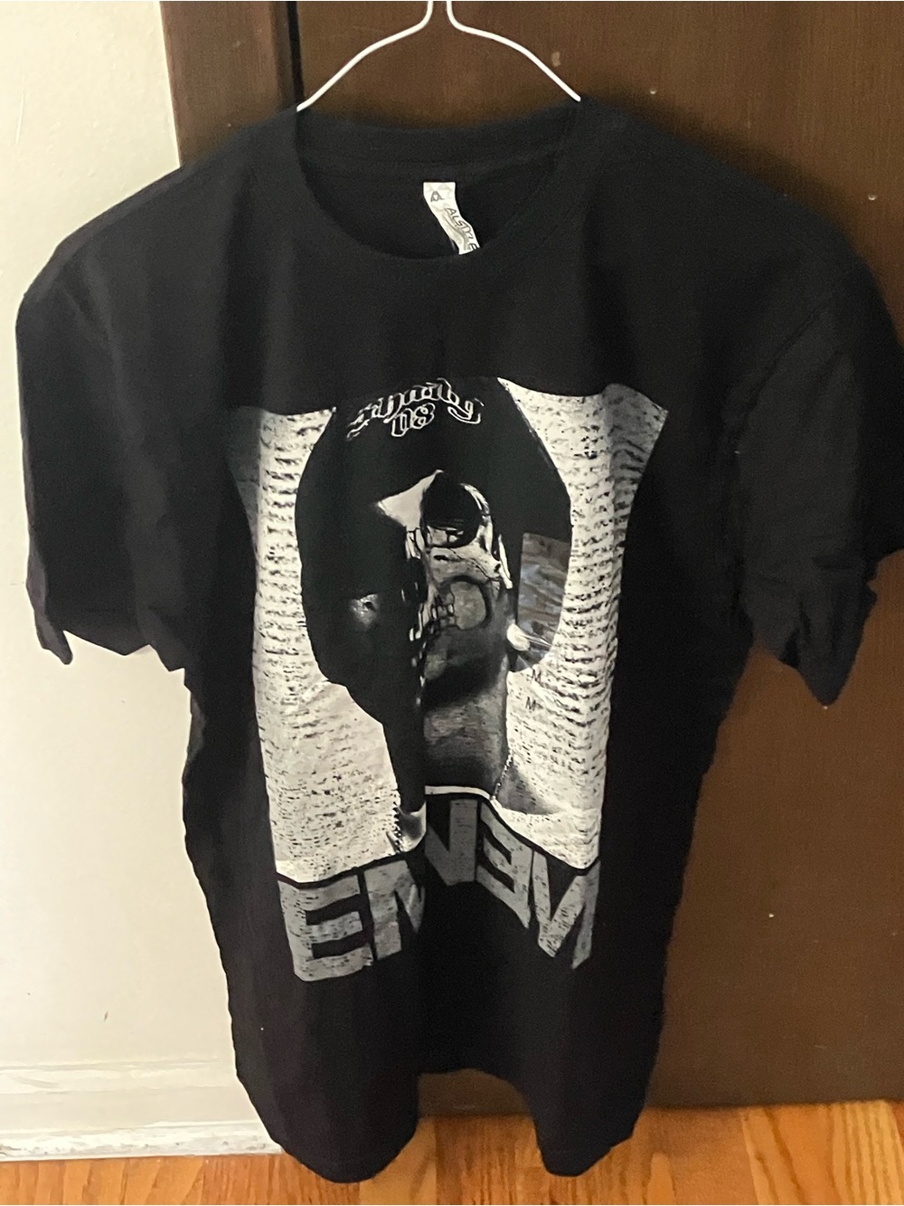 NWT Eminem Skull Face Black Graphic Tee Medium M Alstyle